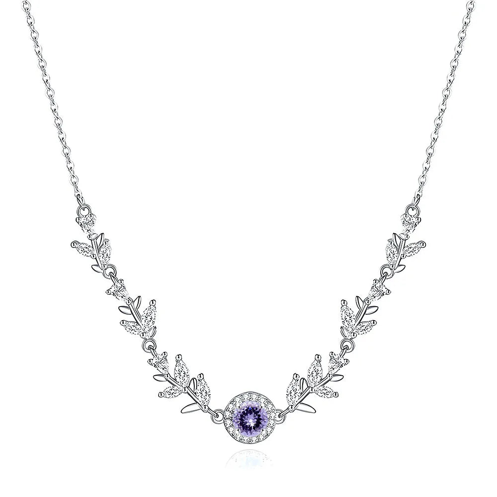 MuShan Jewelry 925 Sterling Silver Necklace Pendant Chain HCD Diamonds Daughter Gift Statement Jewelry Women Necklaces Jewelry