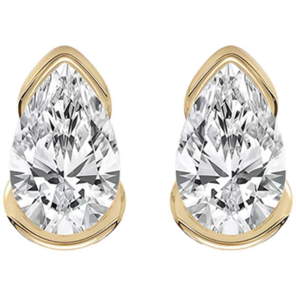 Pendientes de diseño MUSHAN de plata de ley 925, elegantes pendientes ovalados con moissanita color D VVS1, accesorios con diamantes