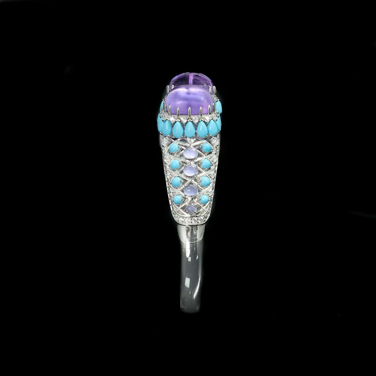 MuShan Jewelry 925 Sterling Silver Bangle 5A CZ Gemstones HCD Diamond Luxury Glamorous 925 Sterling Silver Bangle Accessories