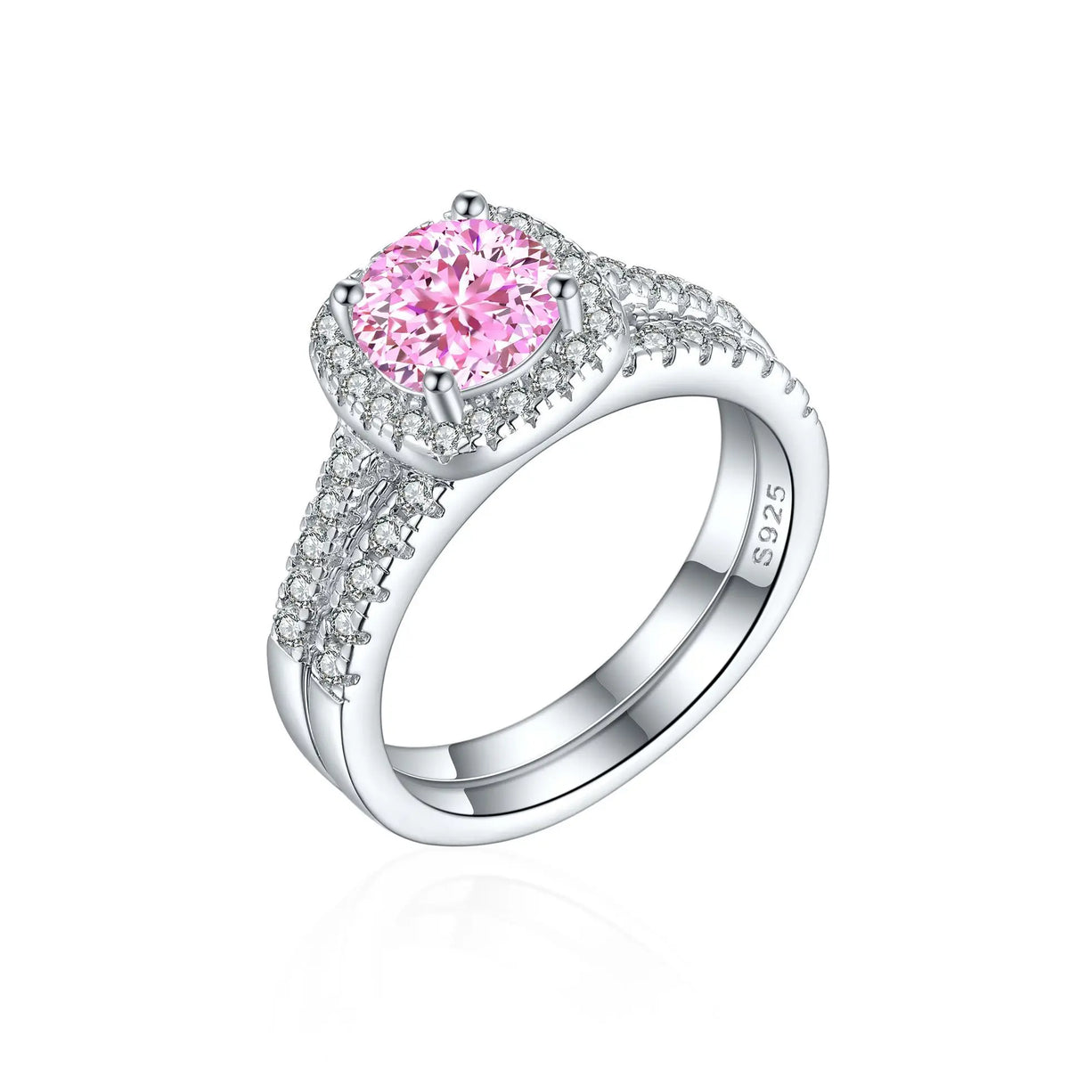 MuShan Jewelry 925 Sterling Silver Ring Wedding Band High Carbon Diamond Valentine Gift Romantic Style Women Rings Fine Jewelry