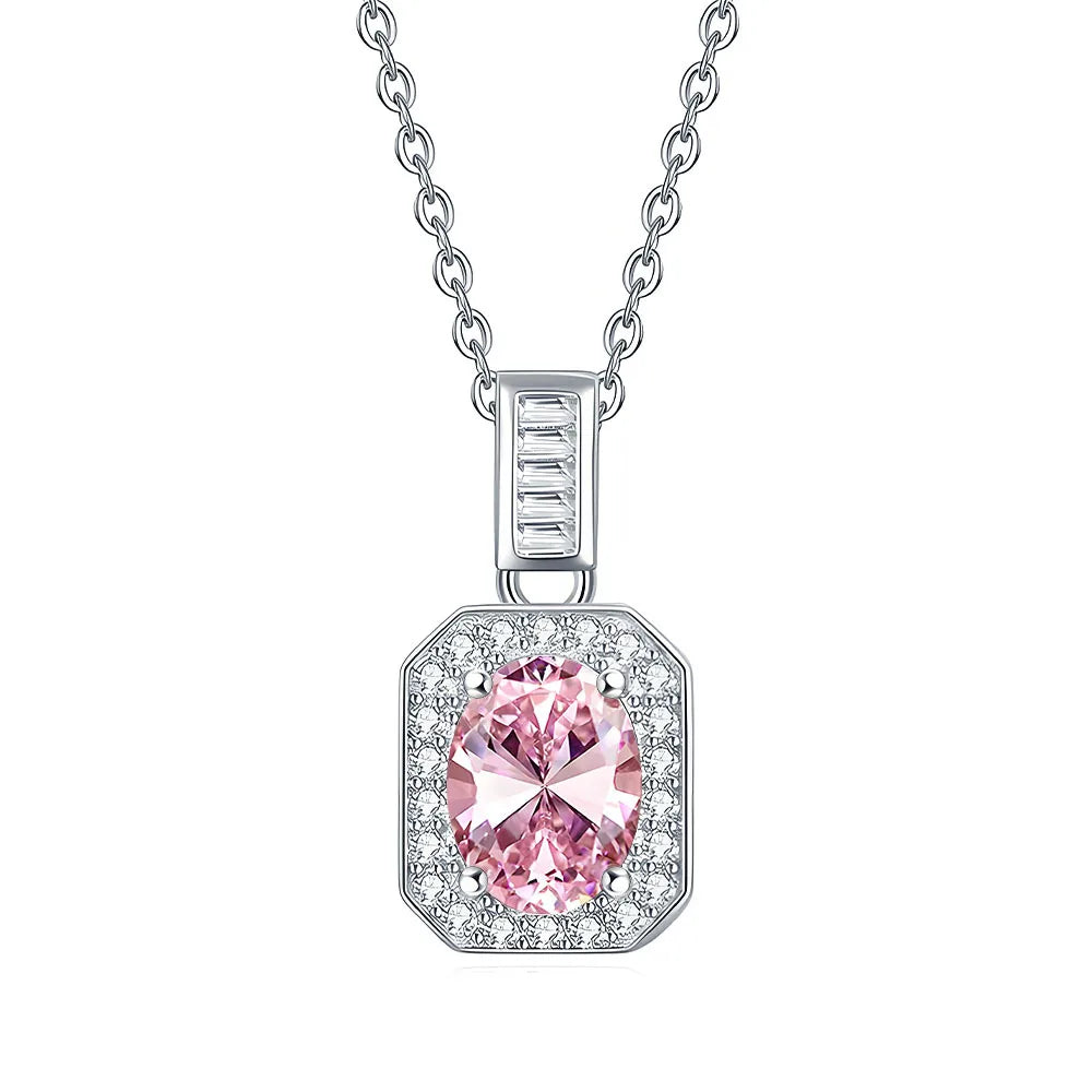 MuShan Jewelry 925 Sterling Silver Necklace Choker Chain HCD Diamonds Anniversary Gift Elegant Jewelry Women Necklaces Jewelry