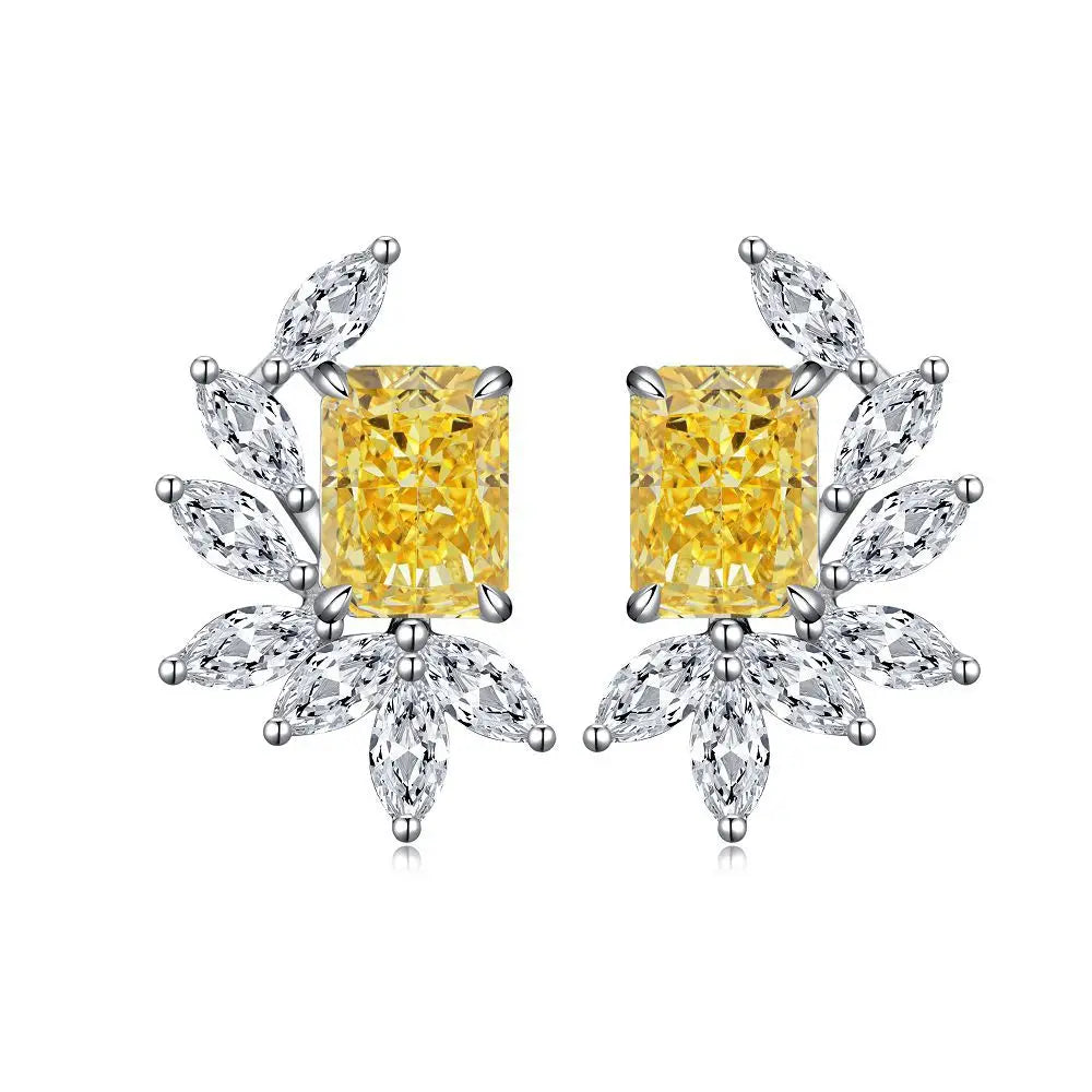 Boucles d'oreilles MuShan Jewelry en argent sterling 925, rubis de laboratoire, rondes, cadeau de luxe pour femme, plaquées or 18 carats, boucles d'oreilles anniversaire