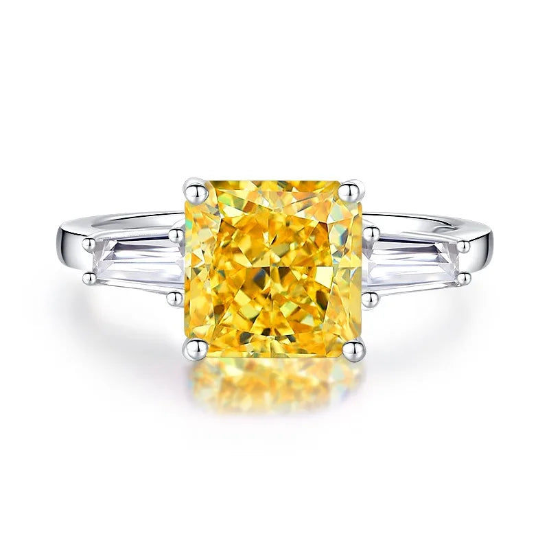 MuShan Brand Jewelry 925 Sterling Silver Ring Cubic Zirconia 5A Grade Oval Romantic Women Real Gold Plated Fine Jewelry Rings