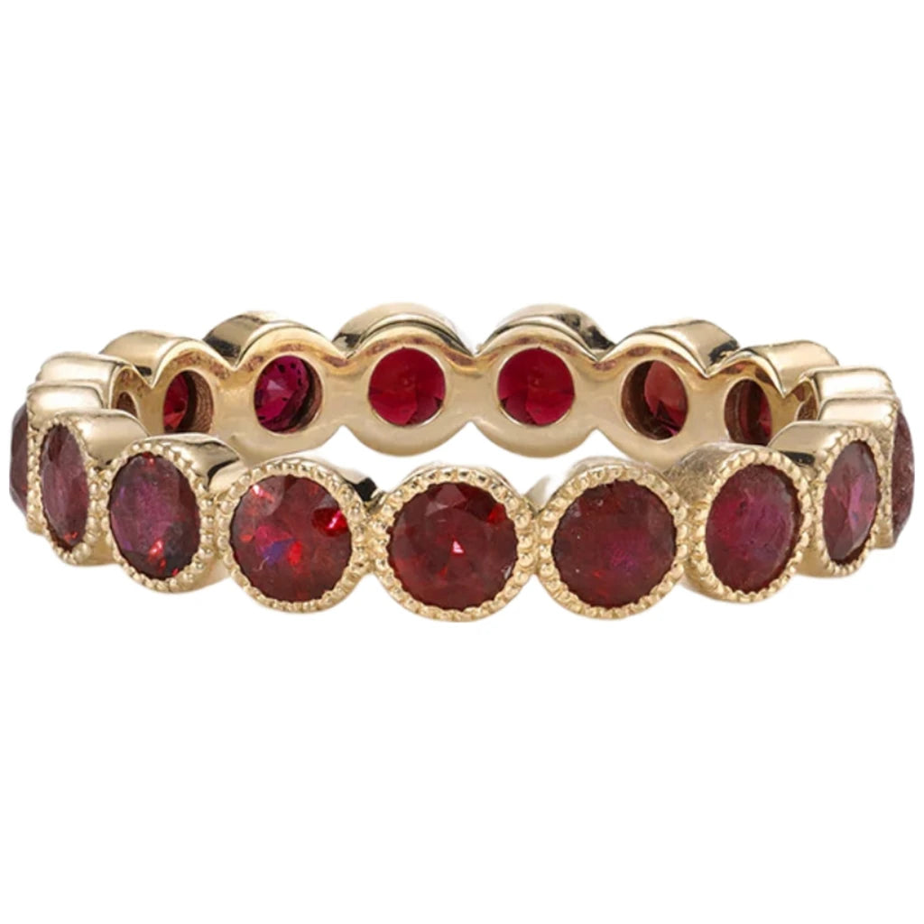 MUSHAN Custom Jewelry 925 Sterling Silver Ring Lab Red Ruby Marquise Wedding Ring for Women 18K Gold Plated Anniversary Rings