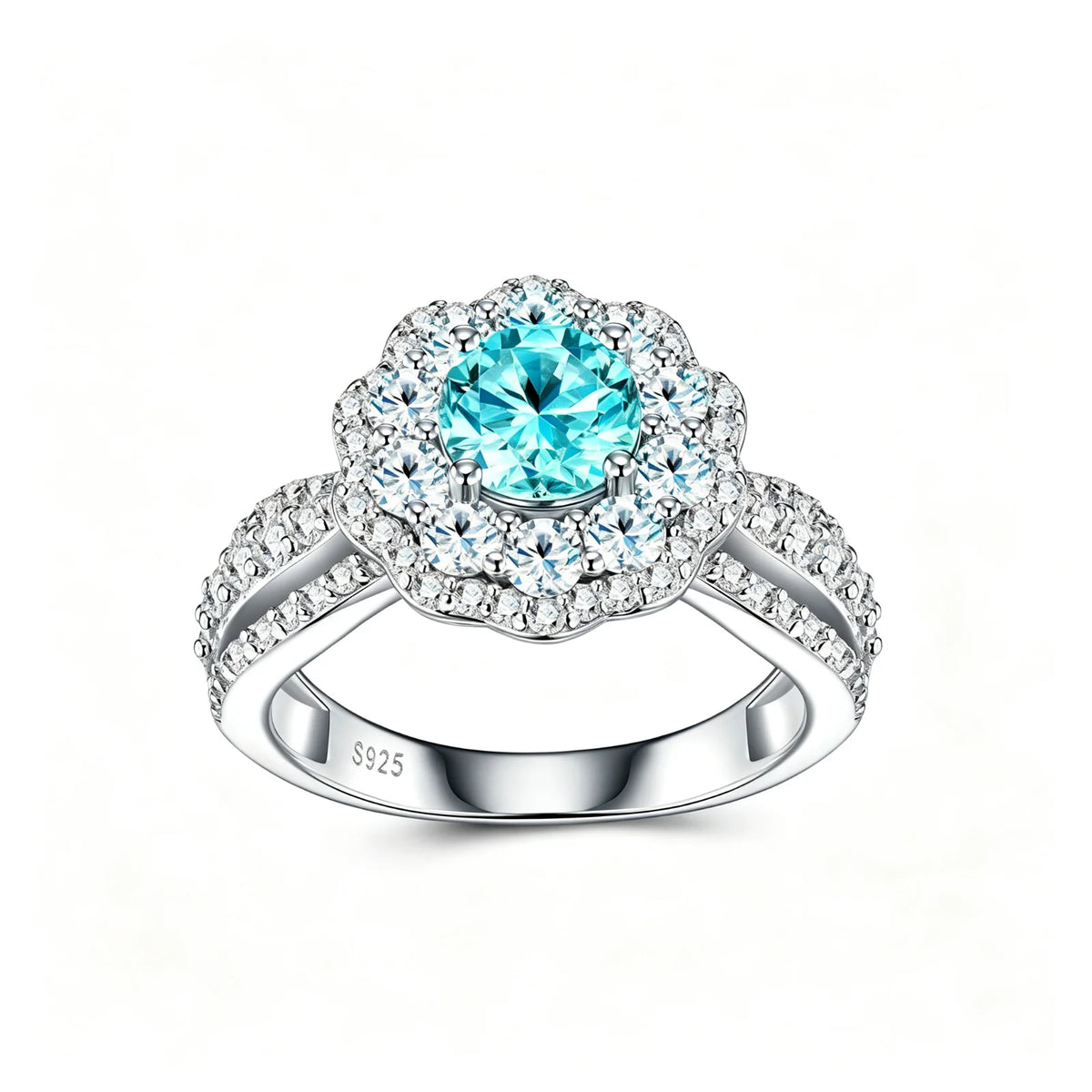 MUSHAN Custom Jewelry 925 Sterling Silver Ring Band for Women 1ct Lab Grown Gemstones Ruby Emerald Sapphire Rings Jewelry