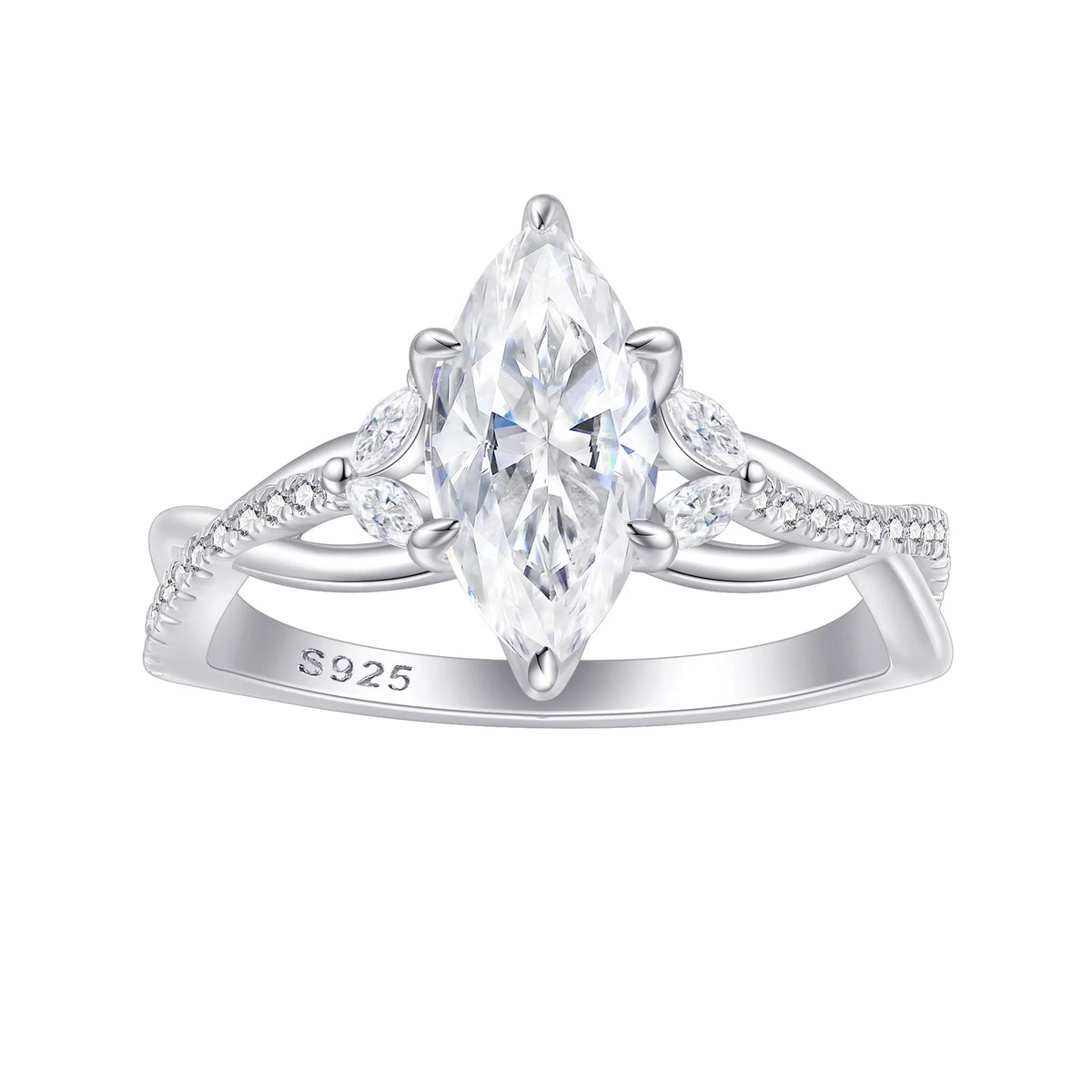 MuShan Designer Jewelry 925 Sterling Silver Ring Zircon 7A Round Daytime for Girlfriend 18K Real Gold Plated Fine Jewelry Rings