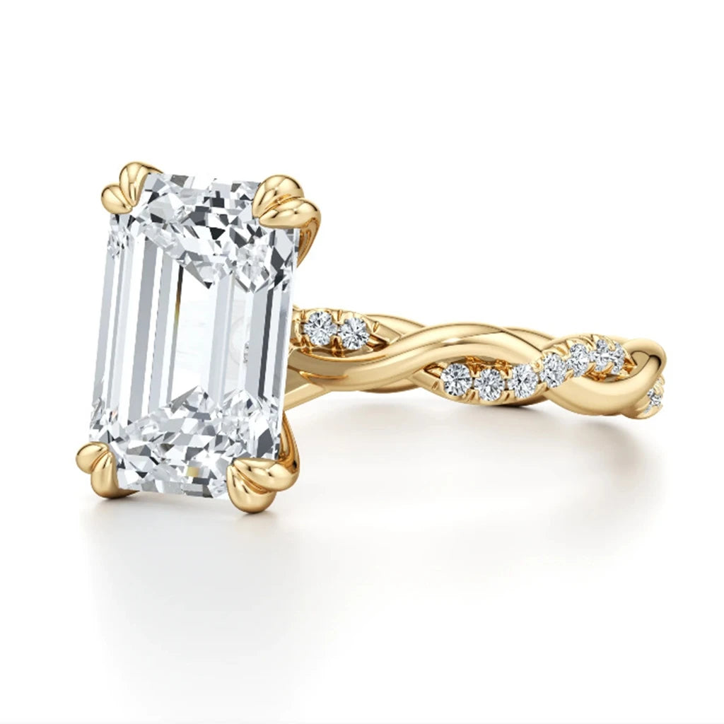 MUSHAN Custom Jewelry 925 Sterling Silver Ring Moissanite Diamond Band Rings Fine Jewelry D Color VVS1 Real 18k Gold Plated