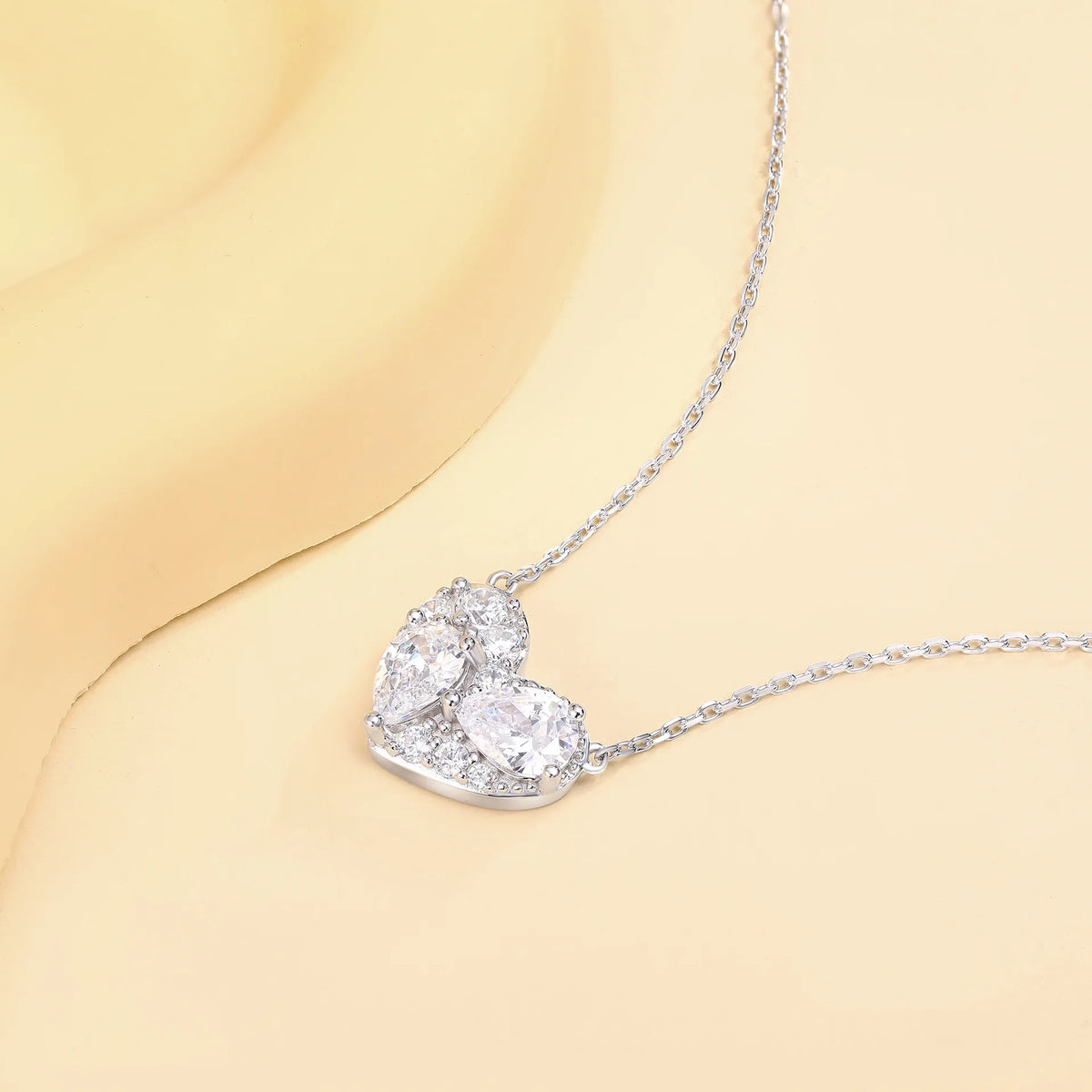 MuShan Brand Jewelry 925 Sterling Silver Necklace Zircon 7A Lariat Anniversary for Her 18K Gold Plated Premium Jewelry Pendant