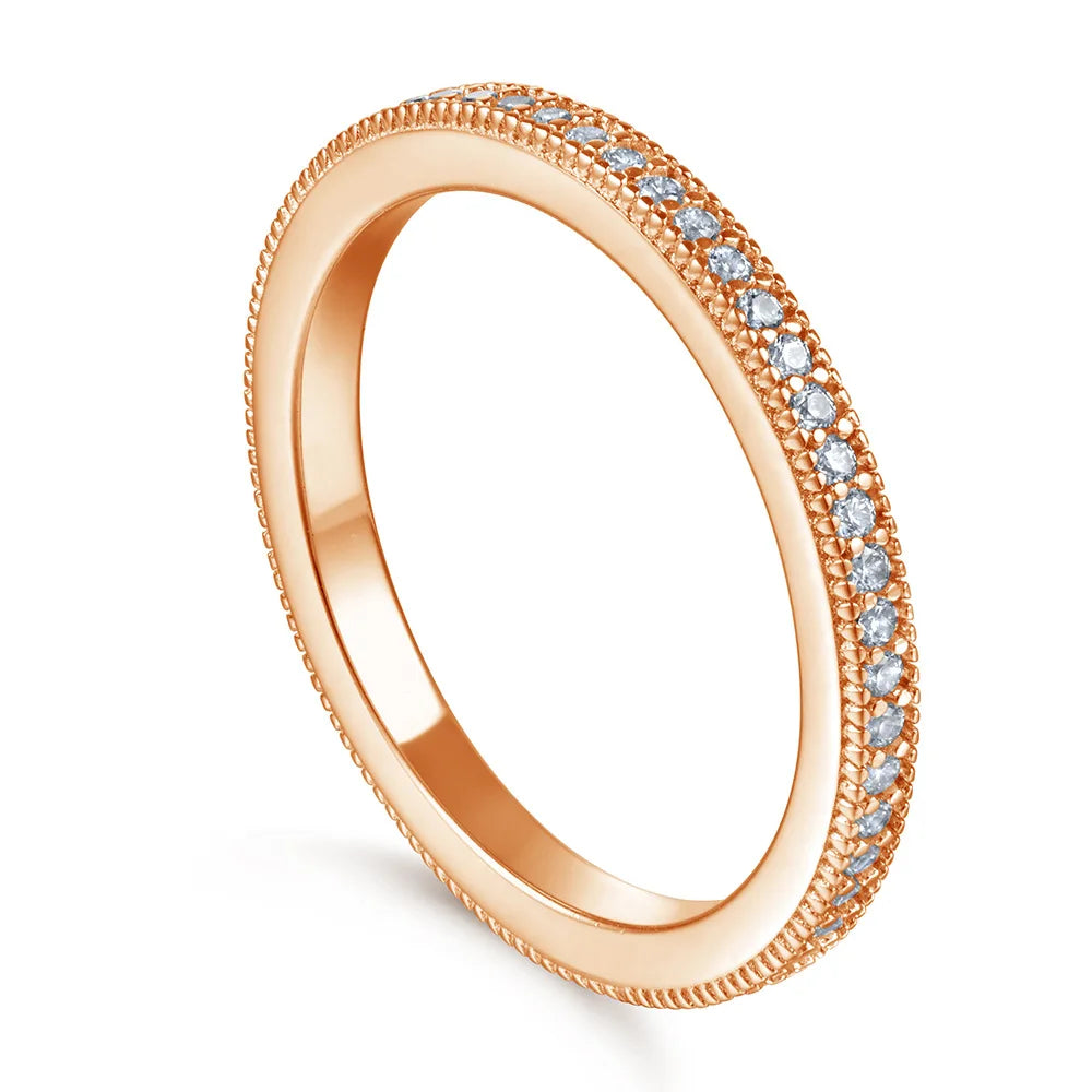 Bagues en argent sterling 925 MuShan Jewelry, anneaux de fiançailles avec oxyde de zirconium 7A, bagues romantiques pour anniversaire, cadeau pour femme