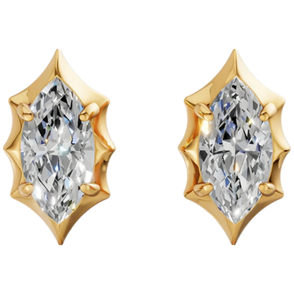 MUSHAN Custom Jewelry 925 Sterling Silver Earring Moissanite D Color VVS Luxury Youthful Noble Earrings Diamond Accessories
