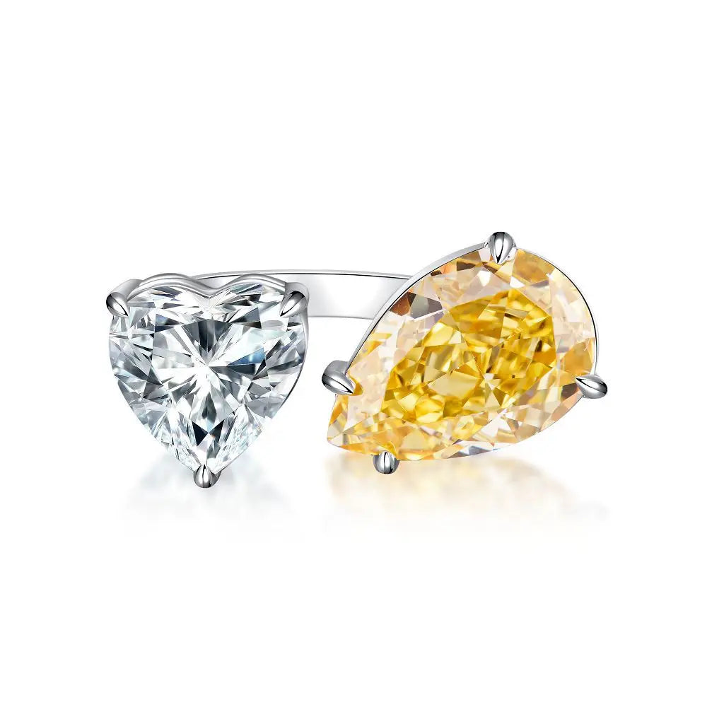 MuShan Designer Jewelry 925 Sterling Silver Ring Zircon 7A Emerald Anniversary for Girls 18K Real Gold Plated Fine Jewelry Rings