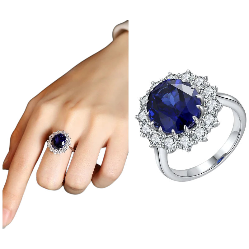 MUSHAN Custom Jewelry 925 Sterling Silver Ring Lab Red Sapphire Cushion Engagement Gift for Women 18K Gold Plated Estate Rings