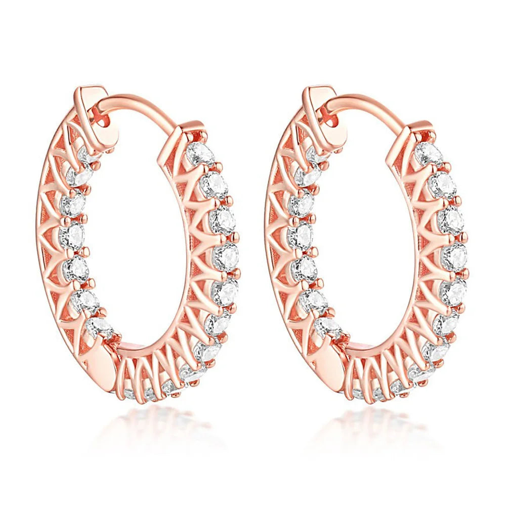 MuShan Brand Jewelry 925 Sterling Silver Earrings Cubic Zirconia 7A Leverback Formal Ladies Rhodium Plated Fine Jewelry Earring