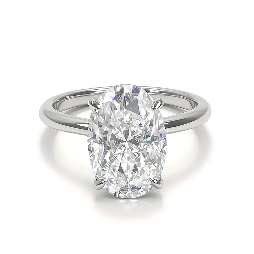 MUSHAN Luxury Jewelry 925 Sterling Silver Ring Band Women GRA Certificated Moissanite Diamond Emerald D Color Rings Fine Jewelry