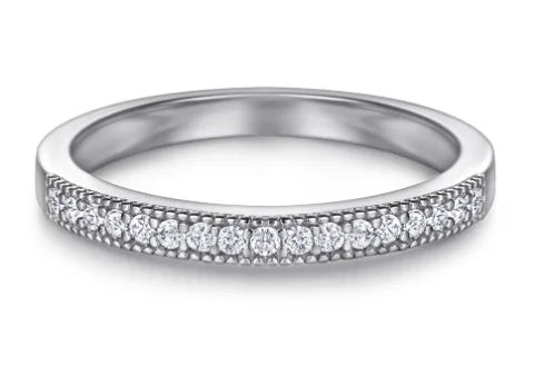 MuShan Jewelry 925 Sterling Silver Rings Bands Engagement Ring 7A Cubic Zirconia Rings Bands Anniversary Rings Bands Women Gift