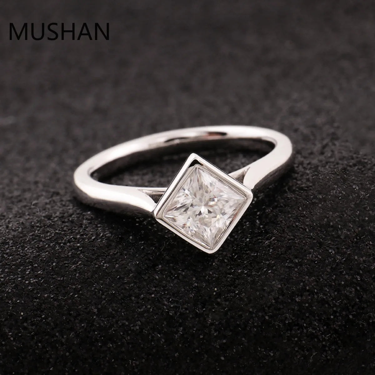 MUSHAN Luxury Custom 14K 18K Gold Rings Band Jewelry With Moissanite Diamond Lab Grown Gemstones Diamond Wedding Ring For Women