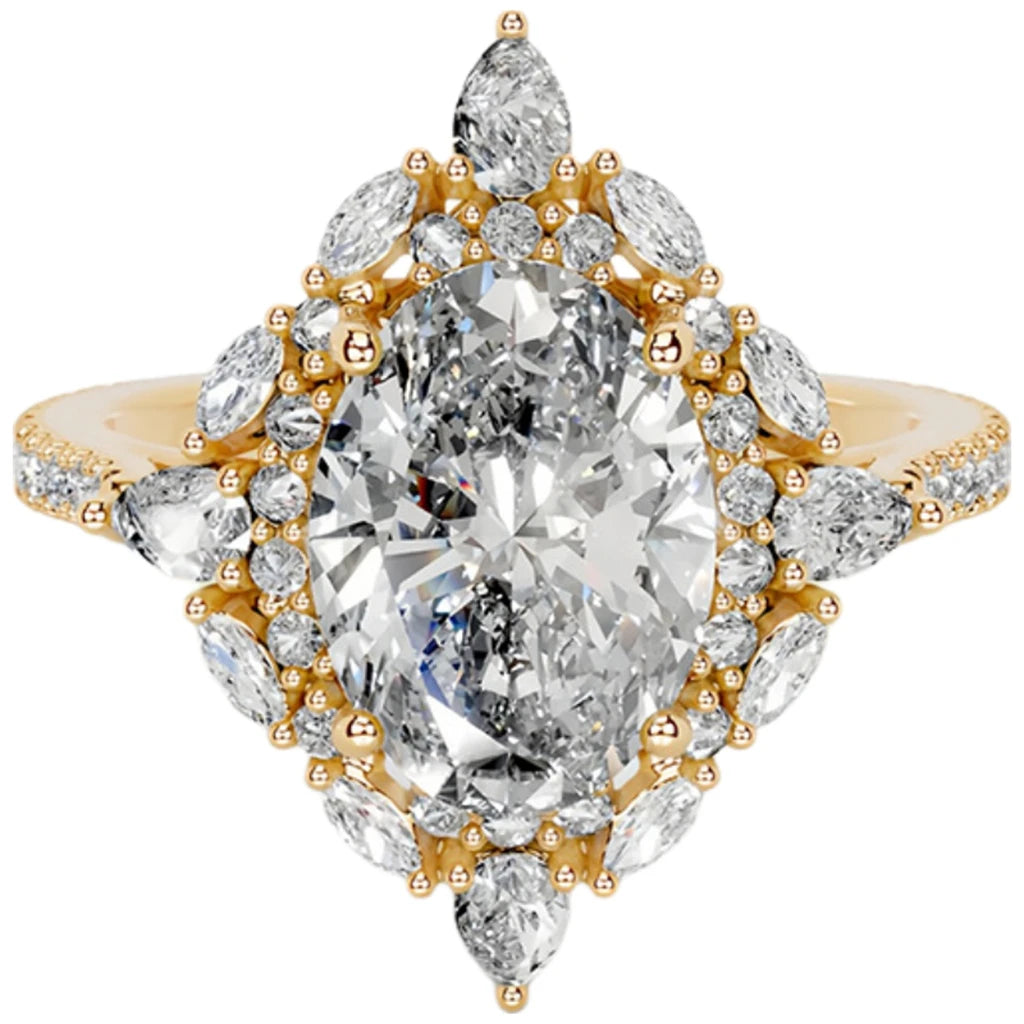 MUSHAN Custom Jewelry 925 Sterling Silver Ring Moissanite D Color VVS Luxury Solid Lady 925 Sterling Silver Rings Diamond