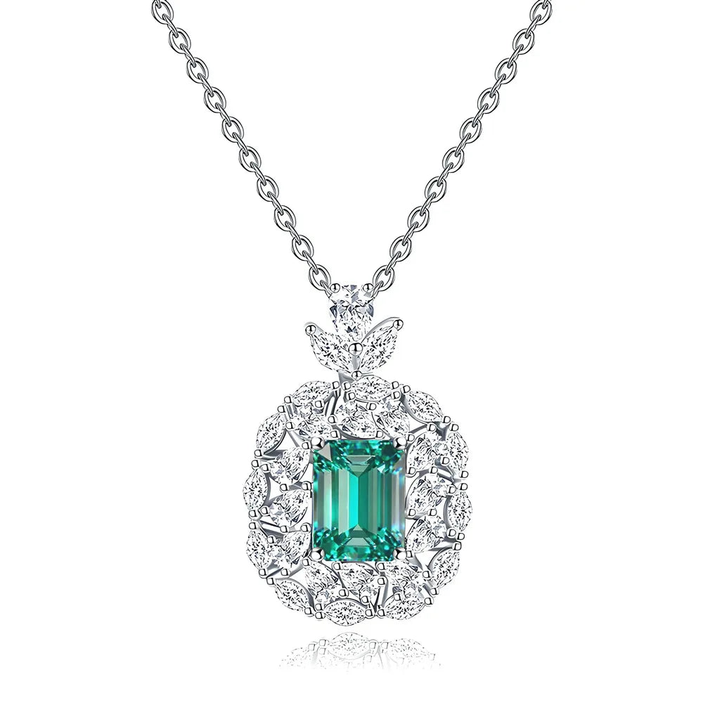 MuShan Luxury Jewelry 925 Sterling Silver Locket Pendant Moissanite Evening for Ladies Real Gold Plated MST Patent Non Tarnish