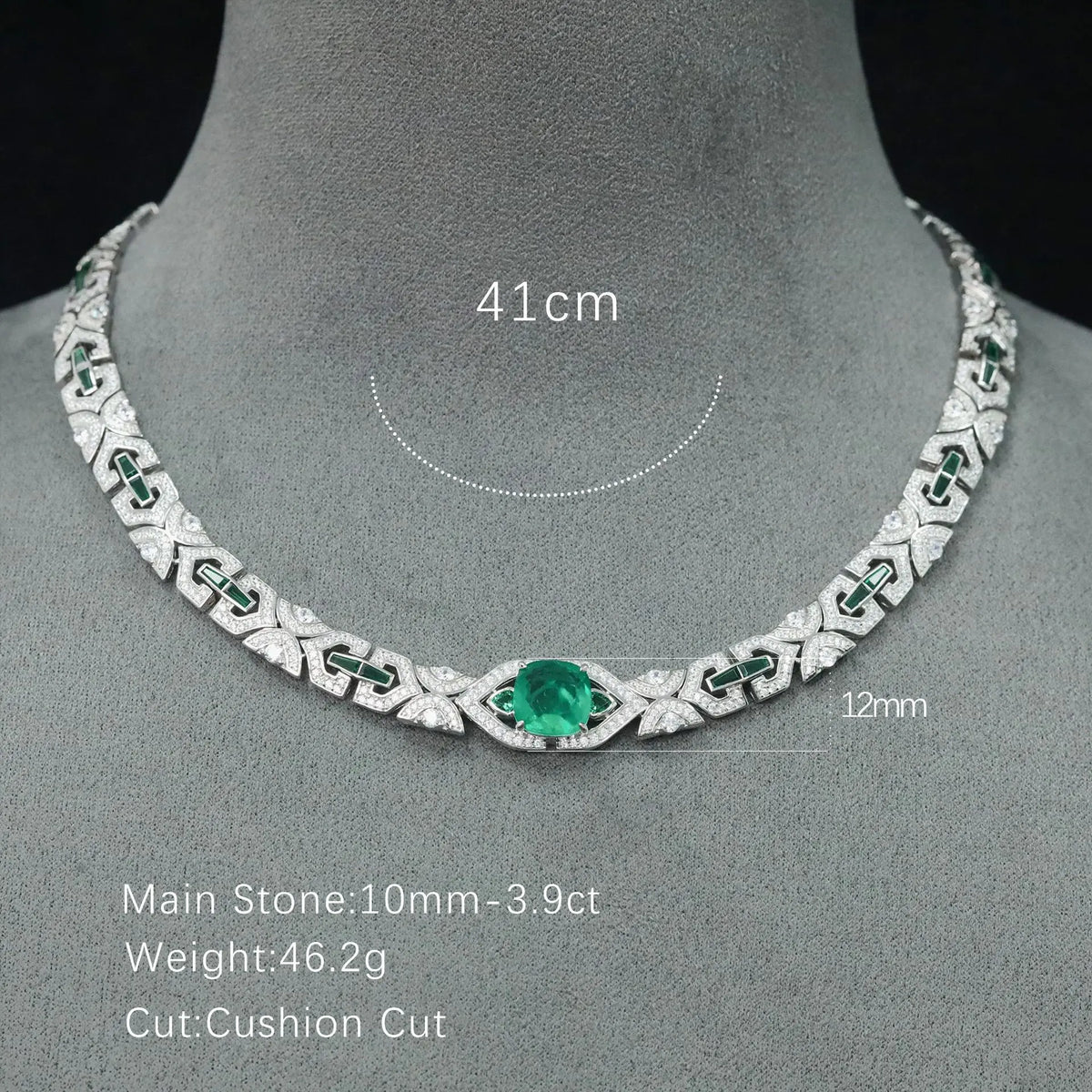MuShan Jewelry 925 Sterling Silver Necklace Designer HCD Gemstones 5A CZ Gemstones Love 925 Sterling Silver Necklace Accessories