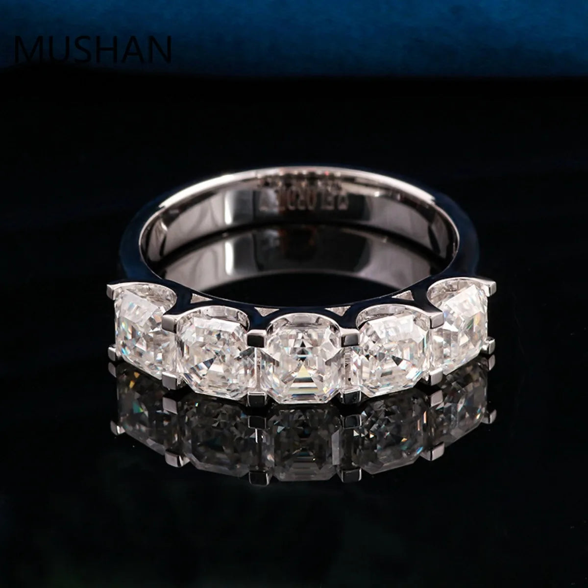 MUSHAN Luxury Custom 14K 18K Gold Rings Band Jewelry With Moissanite Diamond Lab Grown Gemstones Diamond Wedding Ring For Women