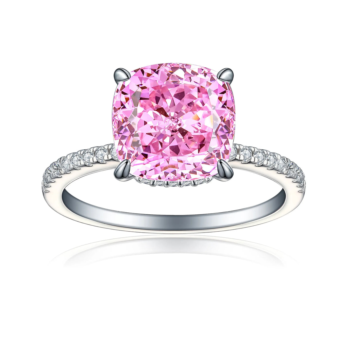 MuShan Jewelry 925 Sterling Silver Ring Wedding Band High Carbon Diamond Engagement Party Her Gift Women Rings Fine Jewelry