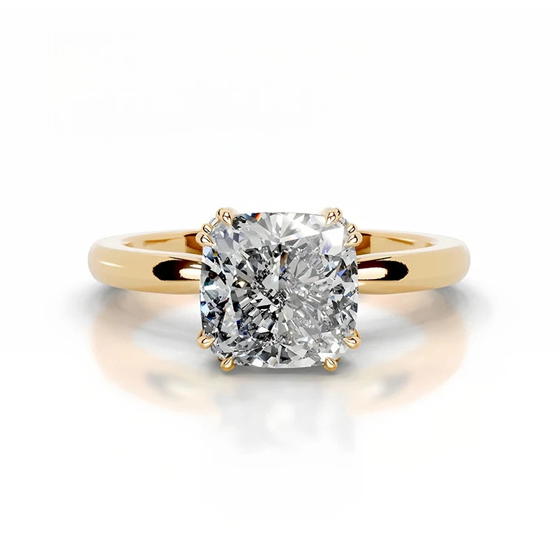 MUSHAN Bespoke Luxury Jewelry 925 Sterling Silver Rings 3ct 4ct 5ct Wedding Real D Color VVS Moissanite Ring Band MST Patent