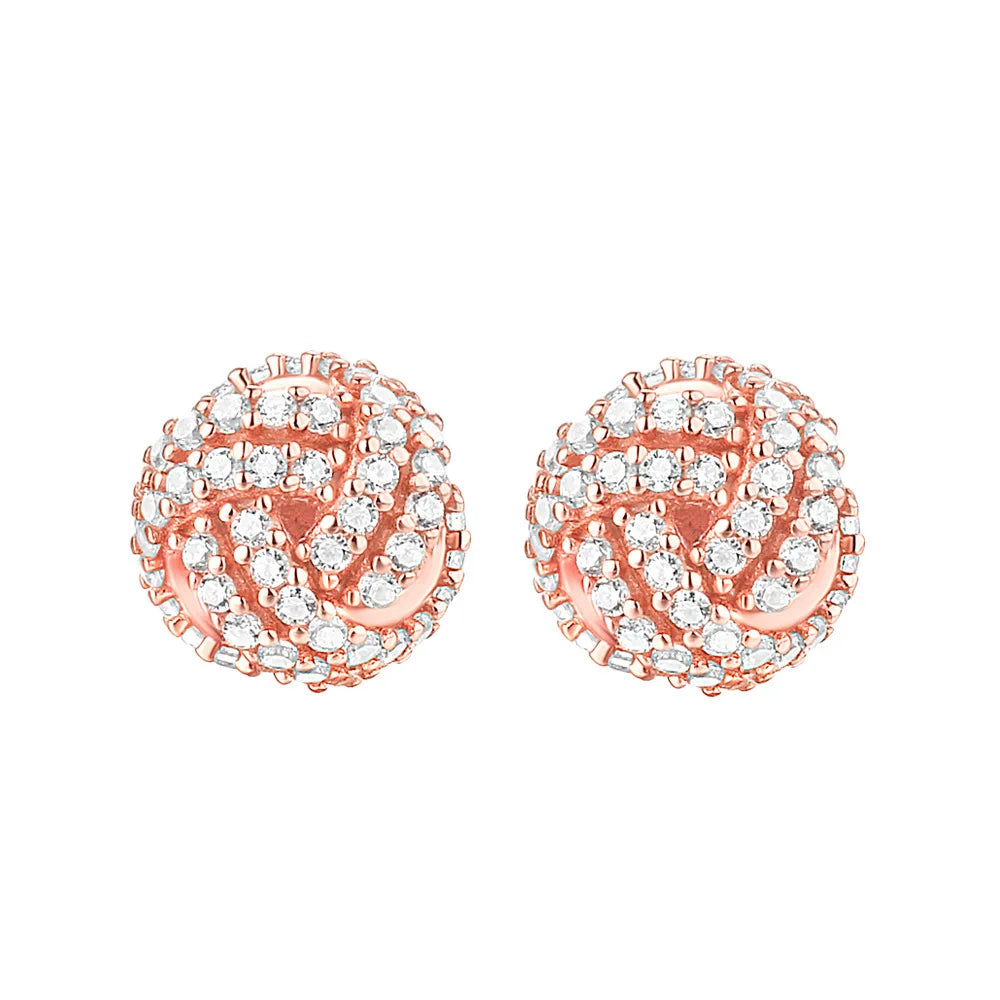MuShan Jewelry 925 Sterling Silver Stud Earrings Dangle High Carbon Diamond Modern Classic Women Earring Fine Jewelry