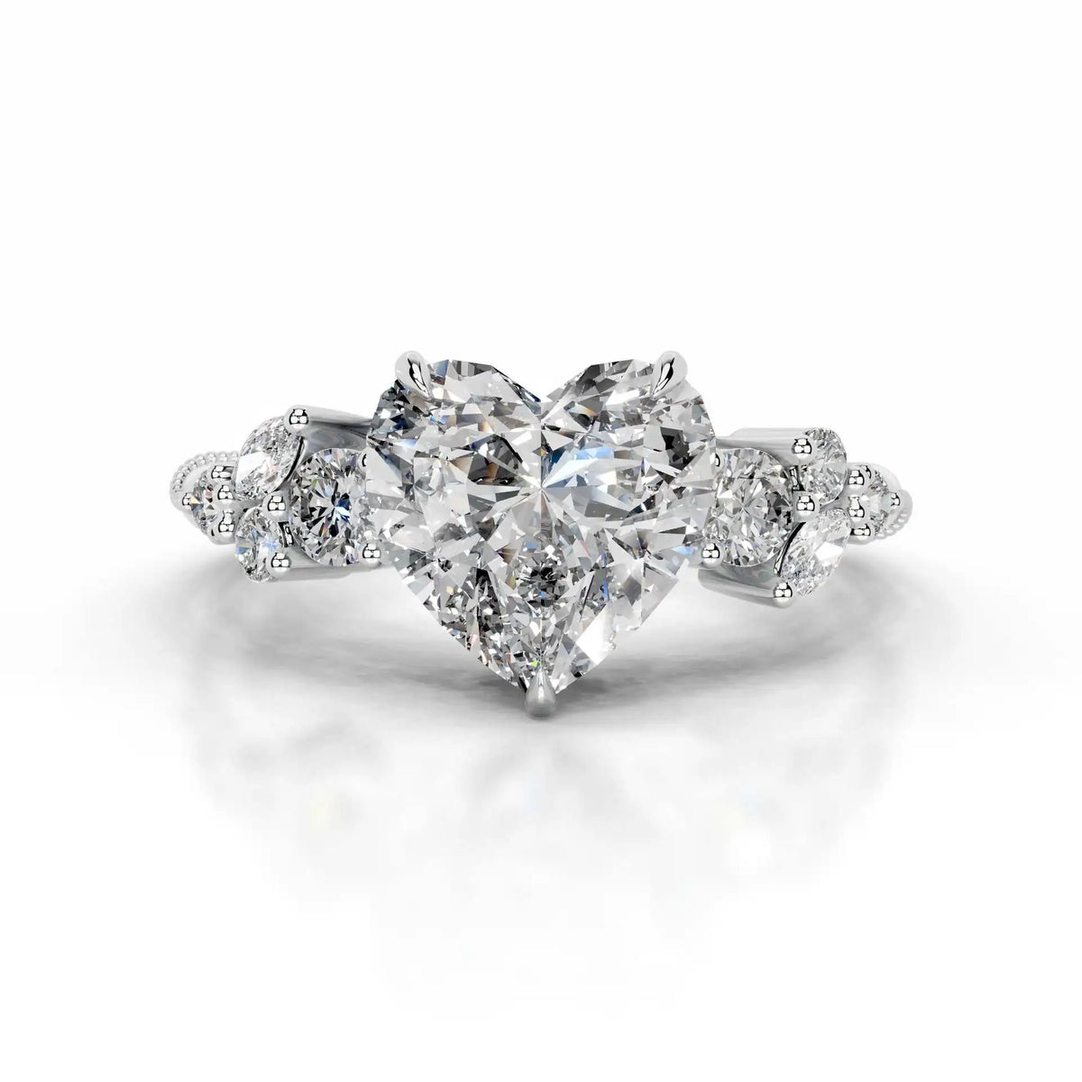 Mushan Luxury Jewelry S 925 Sterling Silver 2 Ct Diamond Set Moissanite Ring Women Hot Sale Luxury Love Ring