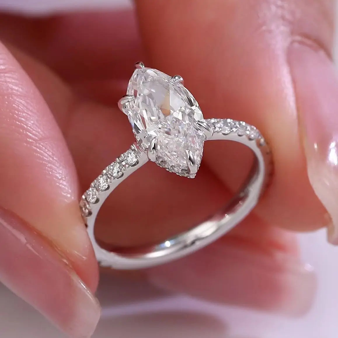 MUSHAN Custom Jewelry 1.5ct D Color VVS1 Moissanite Diamond Rings 10k 14k 18k Gold Platinum PT950 Luxury Ring Band Jewelry Women