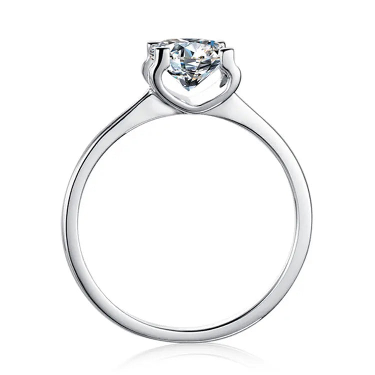 MuShan Designer Jewelry 925 Sterling Silver Ring Moissanite Unique Ring for Spouse 18K Real Gold Plated MST Patent Fine Rings