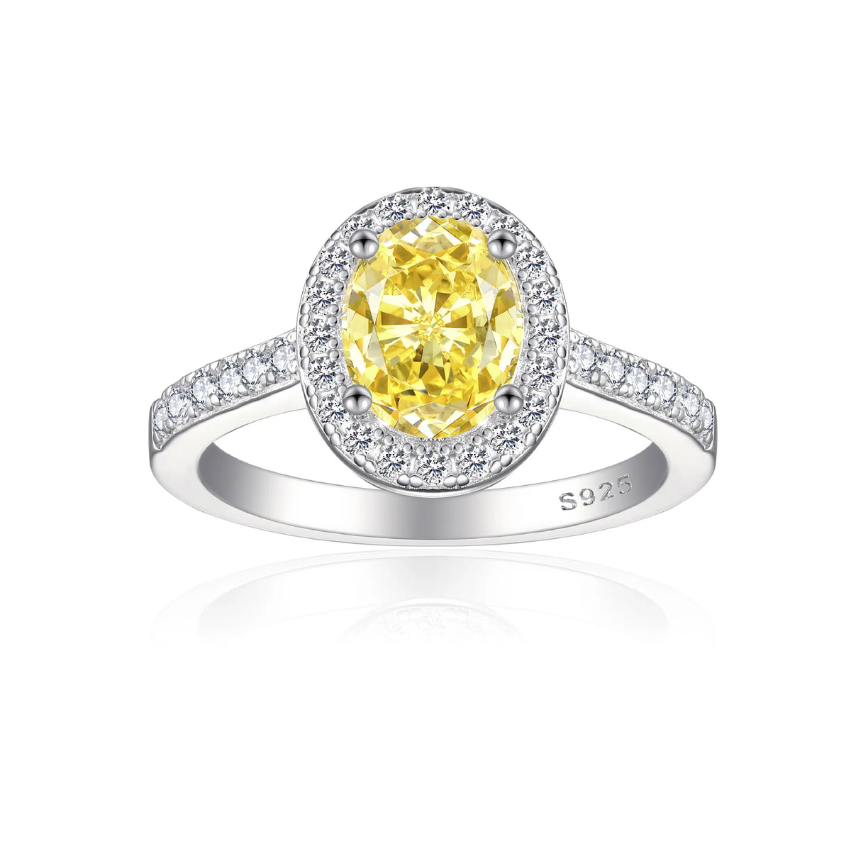 MuShan Jewelry 925 Sterling Silver Ring Wedding Band High Carbon Diamond Classic Style Glamorous Style Women Rings Fine Jewelry