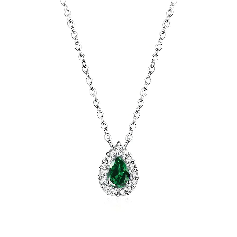 MuShan Jewelry 925 Sterling Silver Necklace Pendant Chain HCD Diamonds Cocktail Party Minimalist Style Women Necklaces Jewelry
