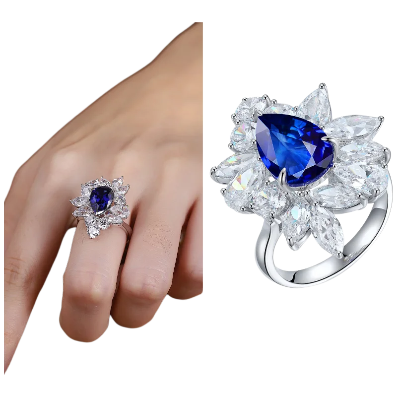 Bague de fiançailles MUSHAN en argent sterling 925 avec émeraude rouge de laboratoire ronde pour femme, plaqué or 18 carats, cadeau d'anniversaire