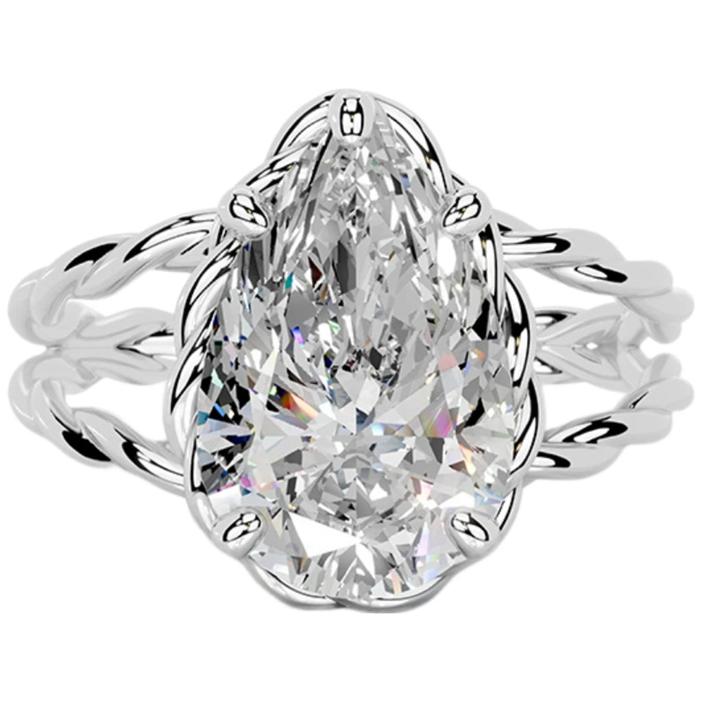 MUSHAN Custom Jewelry 925 Sterling Silver Ring Moissanite D Color VVS Luxury Noble 925 Sterling Silver Rings Diamond Accessories