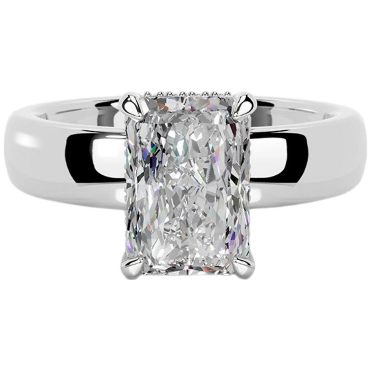 MUSHAN Custom Jewelry 925 Sterling Silver Ring Band D Color 2ct 3ct Moissanite Diamond Rings For Women Luxury Fine S925 Jewelry