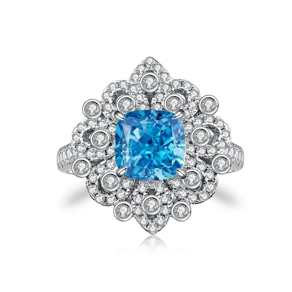 MUSHAN Luxury Jewelry s 925 Sterling Silver Rings For Women CMA Certificate HCD Gemstones Sapphire Ring Bands s925 Fine Jewelry