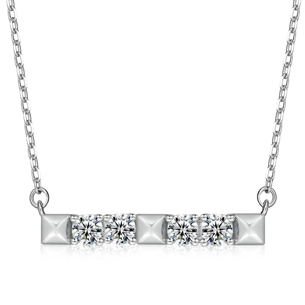 MuShan Luxury Jewelry 925 Sterling Silver Necklace Zircon 5A Halo Statement for Girls Real Gold Plated Premium Jewelry Pendant