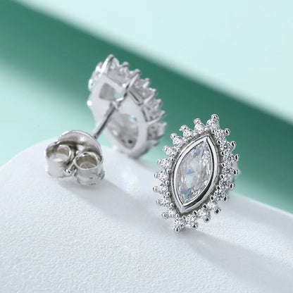 Boucles d'oreilles MuShan en argent sterling 925, oxyde de zirconium 5A, fermoir dormeuse, plaqué or 18 carats, bijoux raffinés pour femme au quotidien