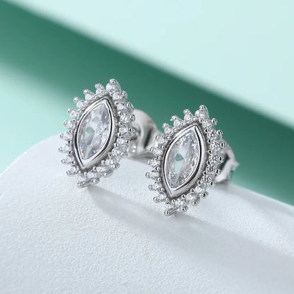 Boucles d'oreilles MuShan en argent sterling 925, oxyde de zirconium 5A, fermoir dormeuse, plaqué or 18 carats, bijoux raffinés pour femme au quotidien