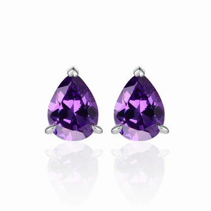 MuShan Luxury Jewelry 925 Sterling Silver Earrings Zircon 7A Stud Fashion for Ladies 18K Real Gold Plated Fine Jewelry Earring
