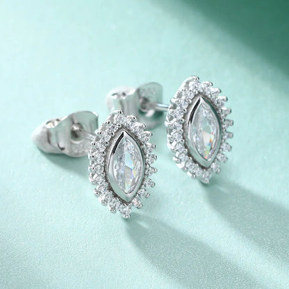 Boucles d'oreilles MuShan en argent sterling 925, oxyde de zirconium 5A, fermoir dormeuse, plaqué or 18 carats, bijoux raffinés pour femme au quotidien
