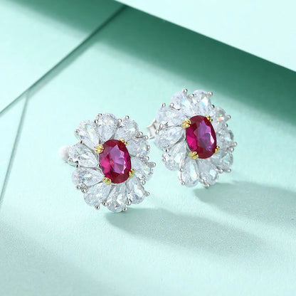 MuShan Luxury Jewelry 925 Sterling Silver Earrings Zircon 7A Drop Romantic for Bride Real Gold Plated Fine Jewelry Earring