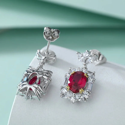 Boucles d'oreilles MuShan Luxury Jewelry en argent sterling 925, créoles avec zircons de grade 7A, bijou romantique pour femme, plaqué or rose 18 carats