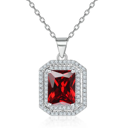 Collar de plata de ley 925 marca MuShan, colgante de joyería premium para mujer con circonita de grado 7A, diseño halo, bañado en oro real para el día a día.