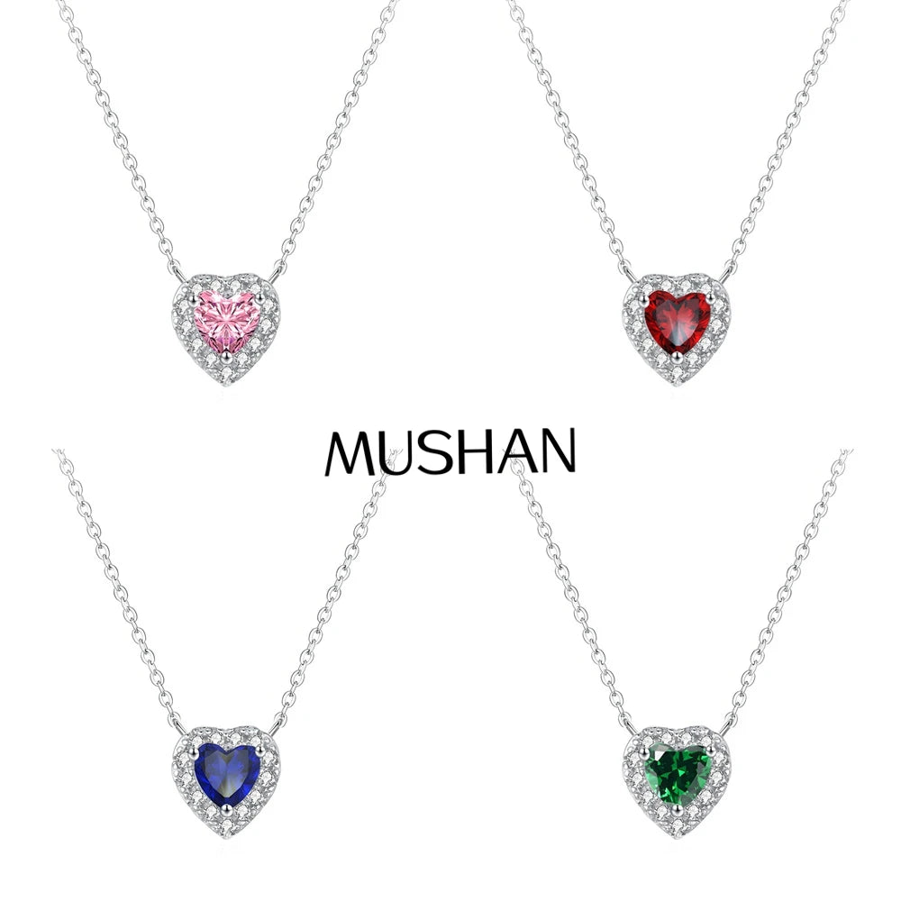 MuShan Designer Jewelry 925 Sterling Silver Y Necklace Pear Moissanite for Wife Rhodium Plated MST Patent Party Y Necklaces