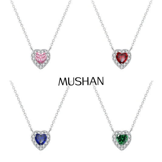 MuShan Designer Jewelry 925 Sterling Silver Y Necklace Pear Moissanite for Wife Rhodium Plated MST Patent Party Y Necklaces