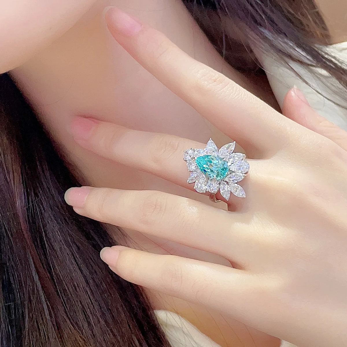 Bague de fiançailles MUSHAN en argent sterling 925 avec émeraude rouge de laboratoire ronde pour femme, plaqué or 18 carats, cadeau d'anniversaire