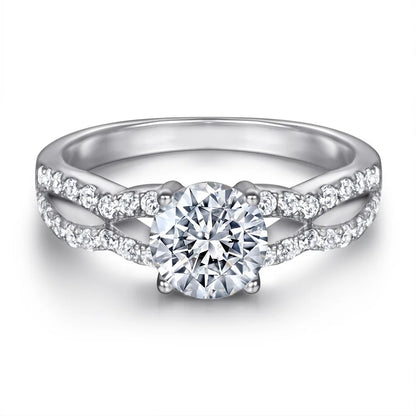 MuShan Luxury Jewelry 925 Sterling Silver Ring Zircon 7A Grade Emerald Party for Bride Rhodium Plated Fine Jewelry Rings