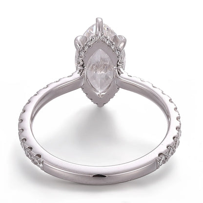 MUSHAN Custom Jewelry 1.5ct D Color VVS1 Moissanite Diamond Rings 10k 14k 18k Gold Platinum PT950 Luxury Ring Band Jewelry Women