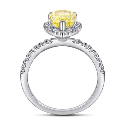 MuShan Jewelry 925 Sterling Silver Ring Wedding Band High Carbon Diamond Party Cocktail Daughter Gift Women Rings Fine Jewelry